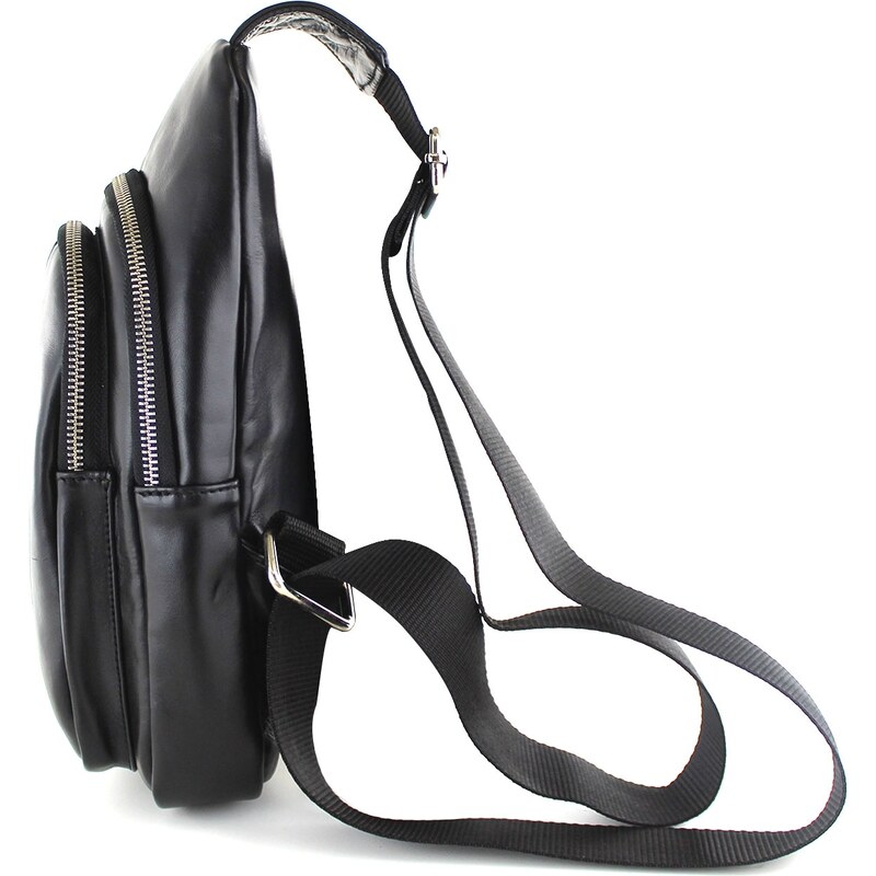 CHIAROSCURO Borsa uomo in vera pelle mod. RILEY, colore NERO, Made in Italy.