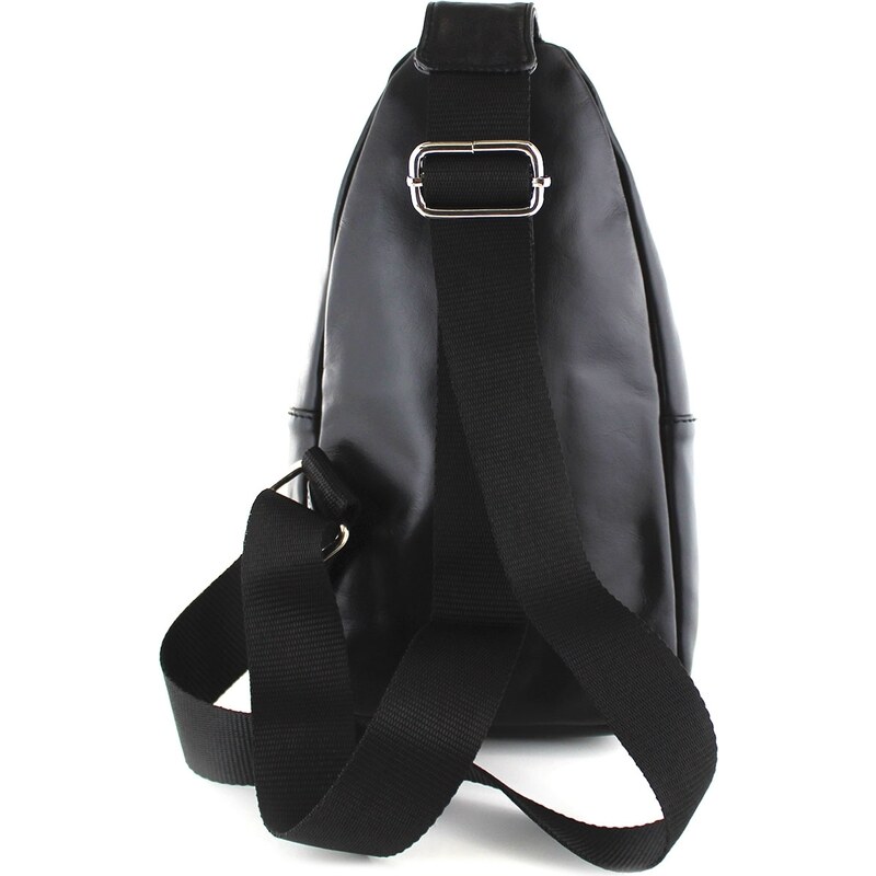 CHIAROSCURO Borsa uomo in vera pelle mod. RILEY, colore NERO, Made in Italy.