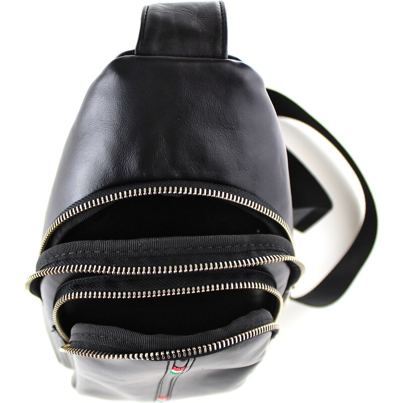 CHIAROSCURO Borsa uomo in vera pelle mod. RILEY, colore NERO, Made in Italy.