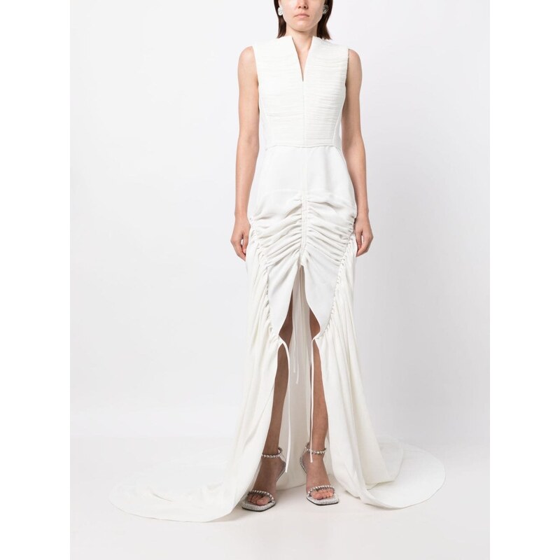 Cavallo drappeggiato bianco 39786