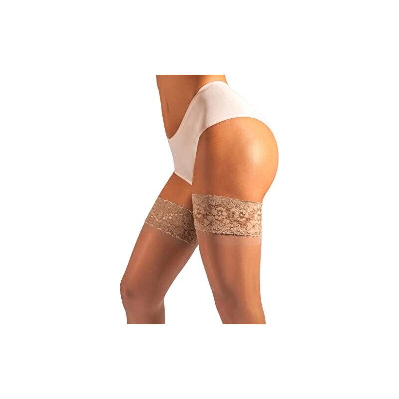sofsy Calze Atezza Coscia in Pizzo Velate Autoreggenti in Nylon