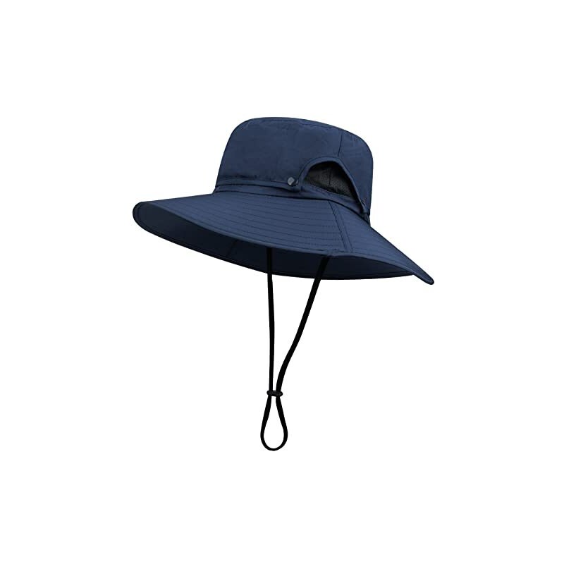 Magracy Chapeau Safari Unisexe Large Bord Mesh UPF50+ Avec Rabat Cou - Chapeau Pêche Et Plein Air Respirant