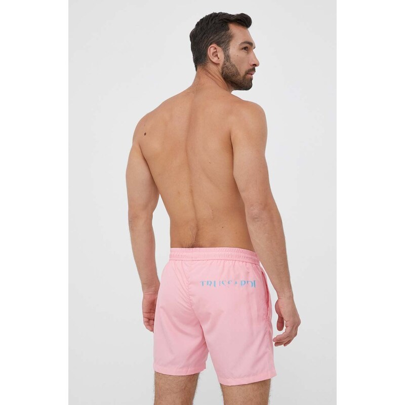 Trussardi pantaloncini da bagno colore rosa