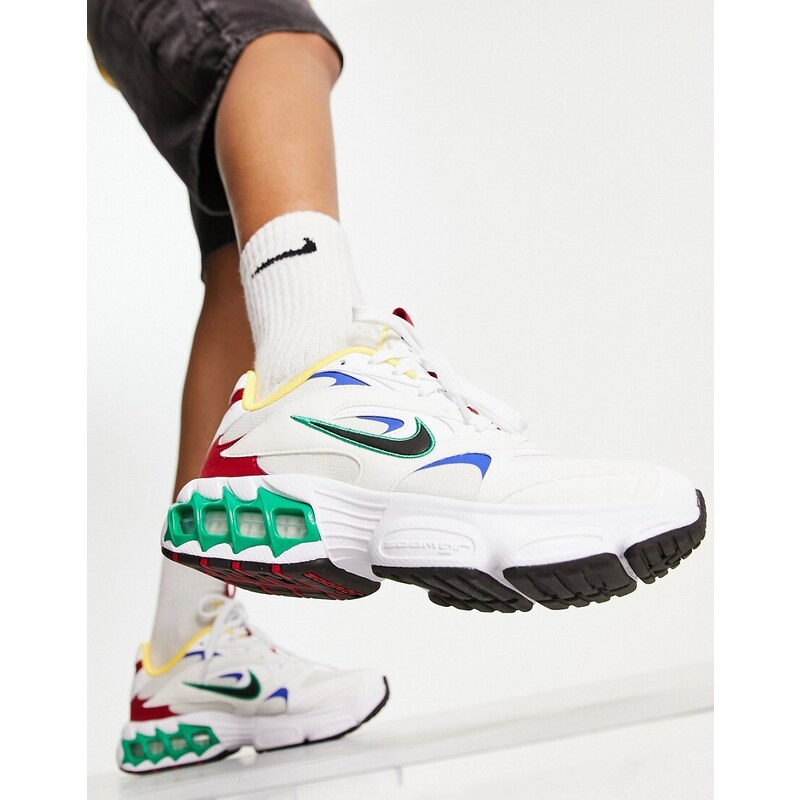 Nike Zoom - Air Fire - Sneakers color vela e multicolore-Bianco