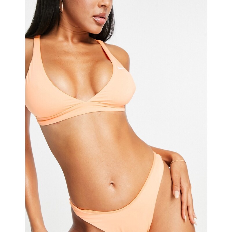 Nike Swimming - Essentials - Top bikini pesca-Arancione