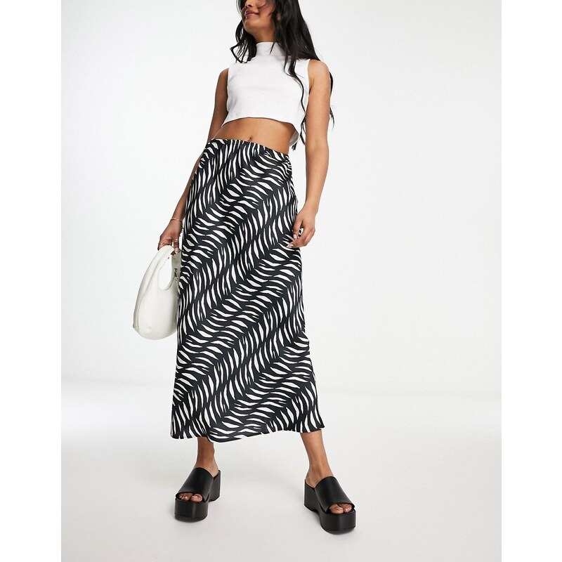 Jupe Taille Diagonale Avec Inserts En éventail Sur Le Côté - Taille S-M-L-XL En Crêpe De Viscose - Neuf Avec étiquettes