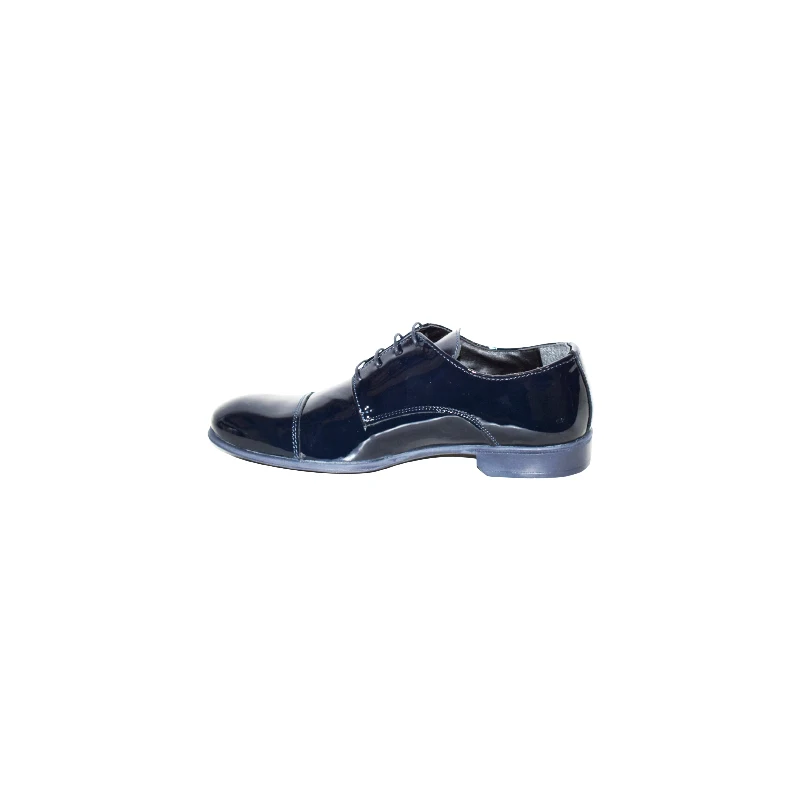 Scarpe VARESE COLLECTION vernice 43 Blu Varese Collection Pelle  Italia