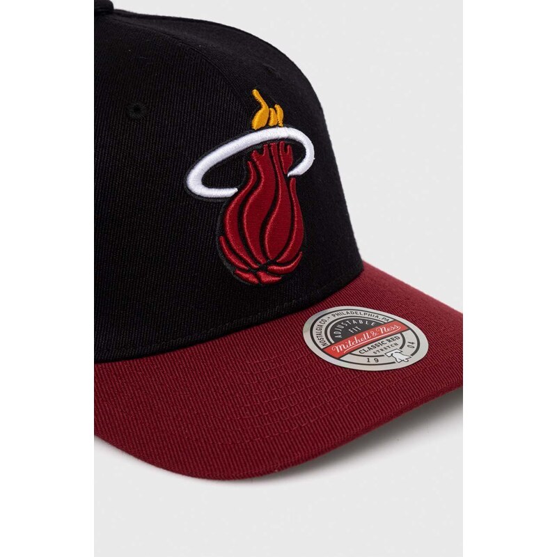 Mitchell&Ness cappello con visiera con aggiunta di cotone Miami Heat