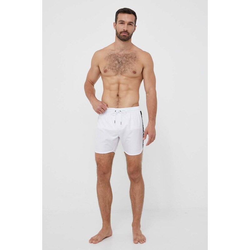 Trussardi pantaloncini da bagno colore bianco