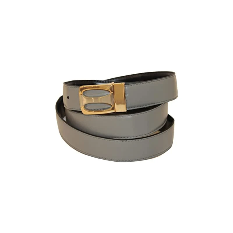 GIANMARCO VENTURI Cintura Uomo In Vera Pelle, Made In Italy, Accorciabile 4009 Colore Nero