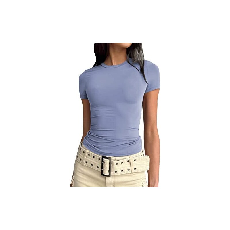 Top Gant donna 4301103 bianco con maniche corte fantasia a righe