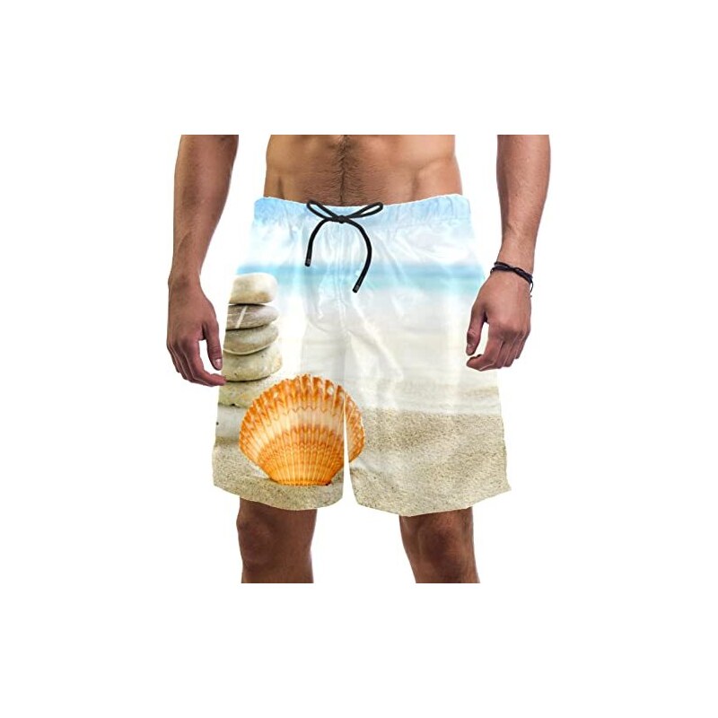 Pantaloncini da spiaggia stampati con bandiera dell'Unione