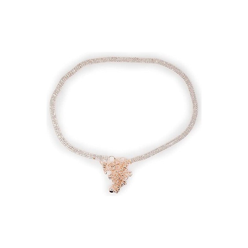 Gemma 925 Argento Sterling 14k Placcato Oro Fleur De Lis Collane Di Fiori Da Don - Foto 7