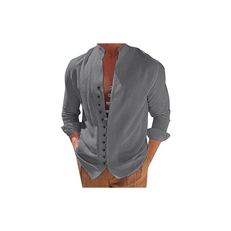 DRI-Equip Camicie Sportive Maniche Lunghe Uomo: Traspiranti In Poliestere Cationico, Leggere, Taglie Forti XS-4XL, Bianco