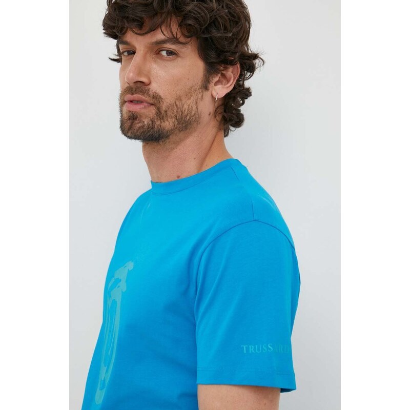 Trussardi t-shirt uomo colore blu
