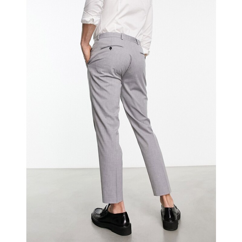 Selected Homme - Pantaloni slim eleganti grigi-Grigio