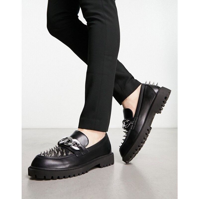 Mocassini Scarpe Con Borchie Basse Scarpe Donna Ballerine Borchie