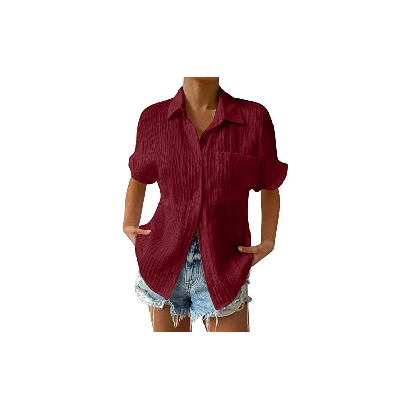 Maglietta Donna IChunhua Con Maniche A Cappuccio E Scollo A V - Tinta Unita Leggera Per Estate, Primavera E Autunno - Nero/Bianco