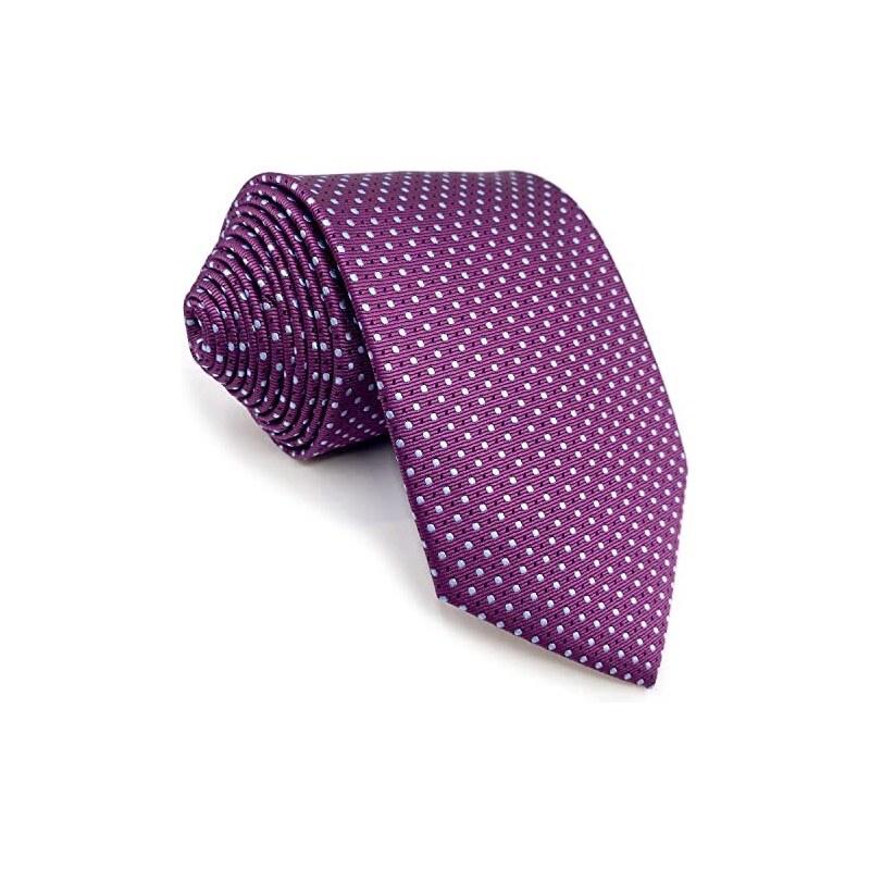 S&W Herren Krawatte Blau - Extra Lang 160cm Business Anzug Krawatte