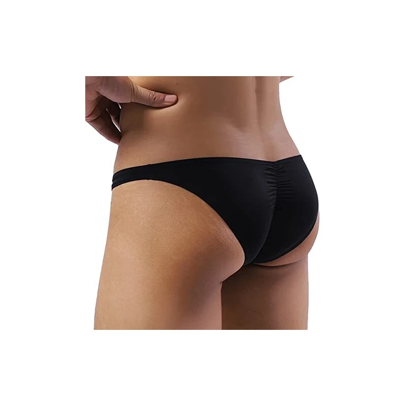 Slip Da Uomo A Vita Bassa Con Elastico E Tasca Convessa A U