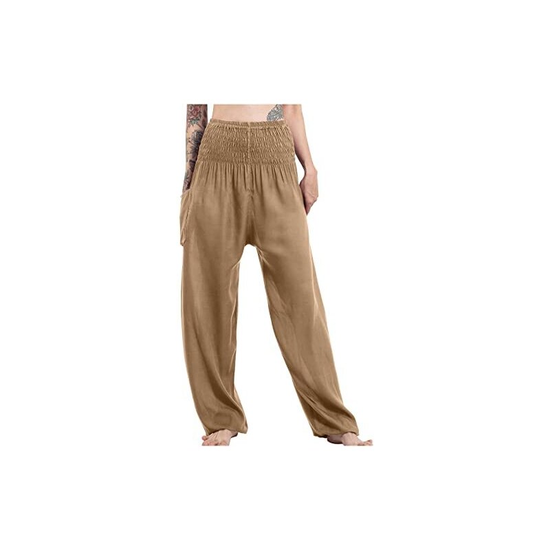 Seeds Pantaloni in lino con vita elasticizzata 24ET0501LG