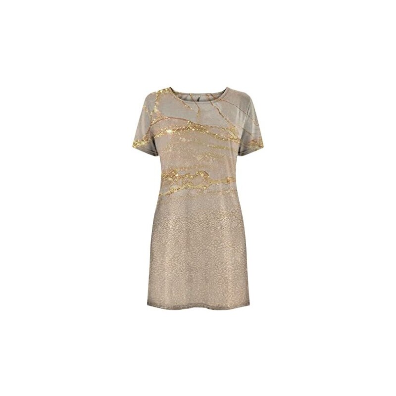 Maglietta Donna Moomaya Con Maniche A Volant – Girocollo, Jersey Di Cotone, Stampe Raffinate, Taglie Forti - 5