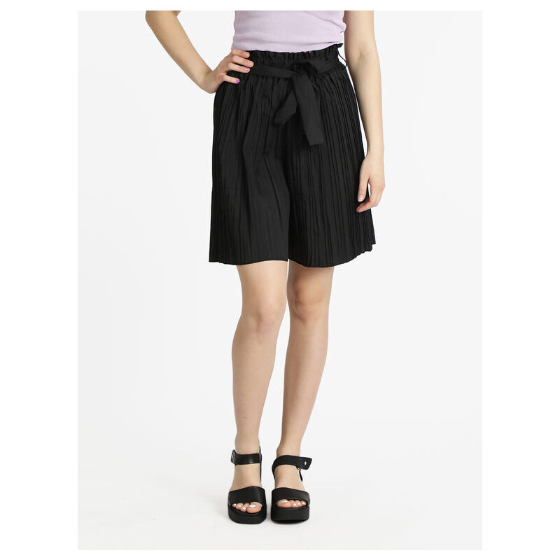 Airisa Shorts Leggeri Donna Con Cintura Nero Taglia L/xl Airisa Shorts Leggeri Donna Con Cintura Nero Taglia L/xl
