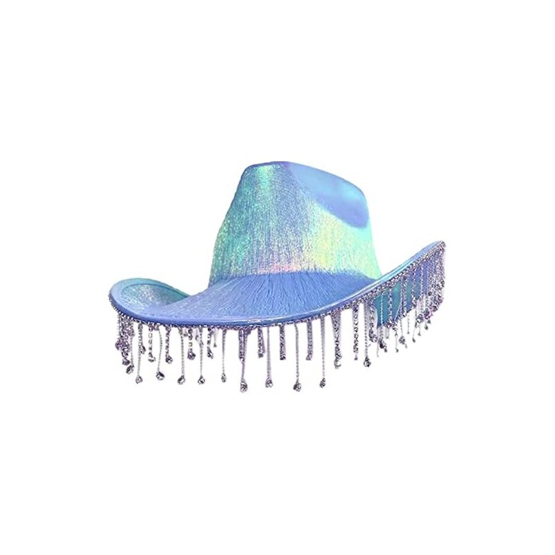 cappello unisex in denim nappe e strass cappello fedora jazz - Italy