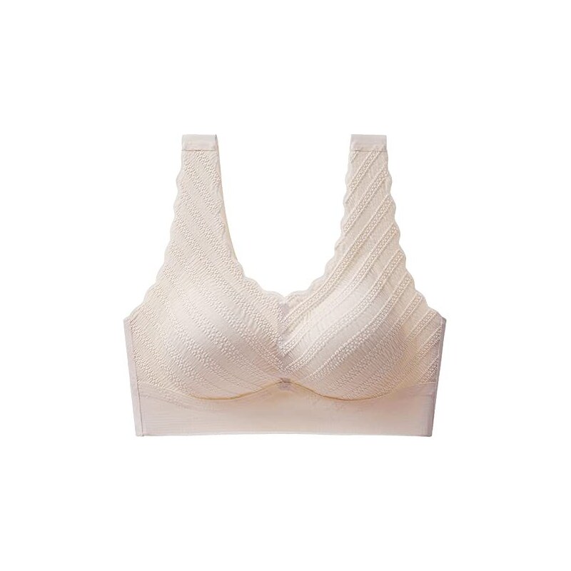 Reggiseno Donna Senza Fili Coppa Intera Pizzo Push-up - Canotta Lingerie 2021