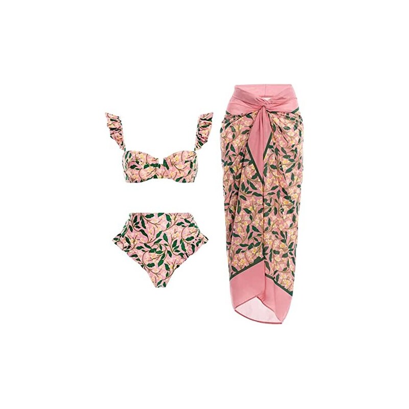 La Blanca Costume Intero Donna Island Goddess – Fascia Con Volant E Spalline Rimovibili, Vestibilità Snellente