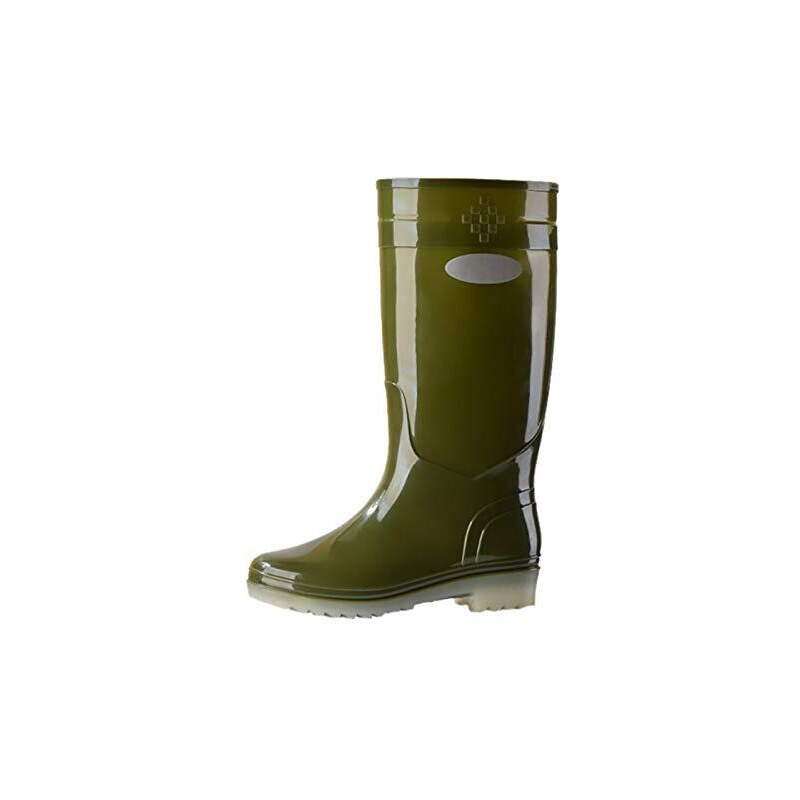 kekison, stivali di gomma da uomo e da donna, corti, impermeabili,  antiscivolo, stivali da pioggia alti per adulti Verde militare 44 