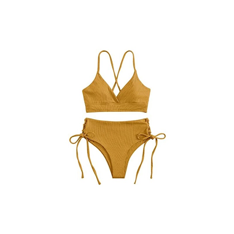 Costume Intero Da Donna Con Scollo A V E Inserti In Rete - Nero, Vita Alta Plissettata - Con Spalline Regolabili E Coppe Rimovibili