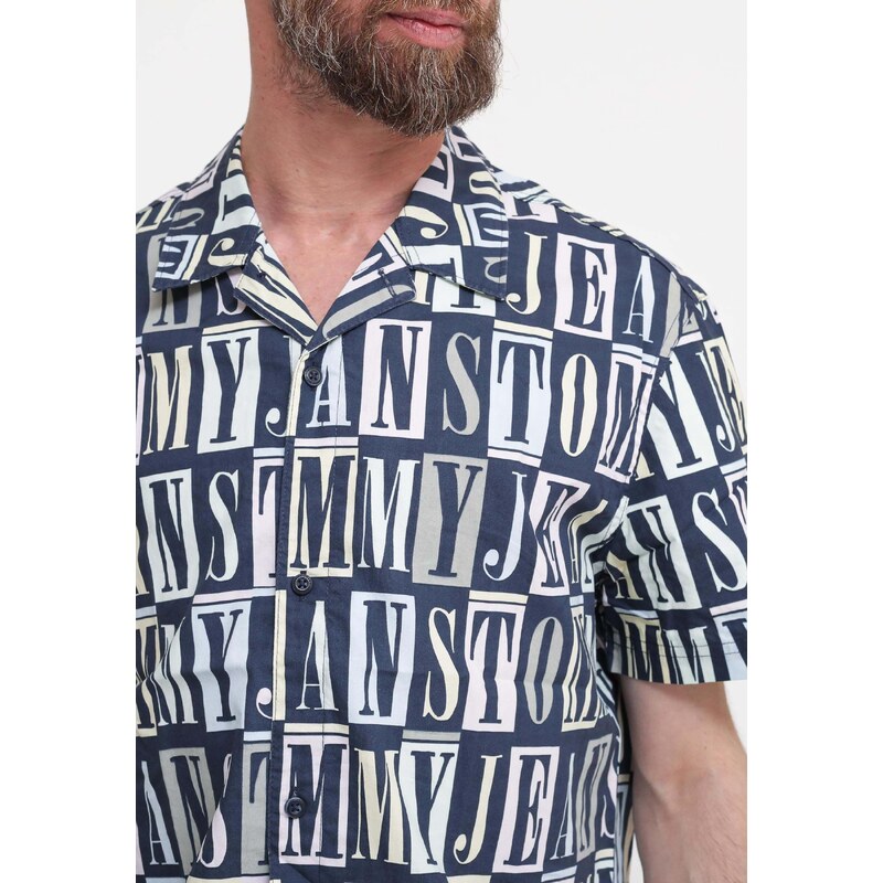 Tommy Hilfiger Tjm Clsc Tommy Aop Ss Shirt - Multicolor Camicie Uomo PE23 promo