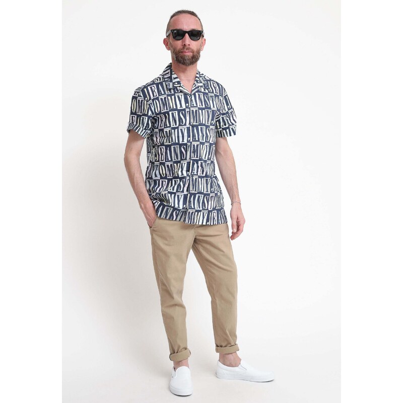 Tommy Hilfiger Tjm Clsc Tommy Aop Ss Shirt - Multicolor Camicie Uomo PE23 promo