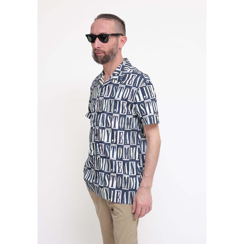 Tommy Hilfiger Tjm Clsc Tommy Aop Ss Shirt - Multicolor Camicie Uomo PE23 promo