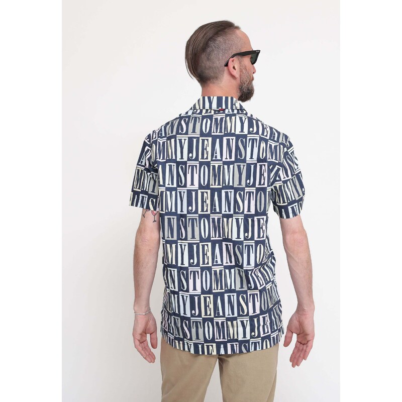 Tommy Hilfiger Tjm Clsc Tommy Aop Ss Shirt - Multicolor Camicie Uomo PE23 promo