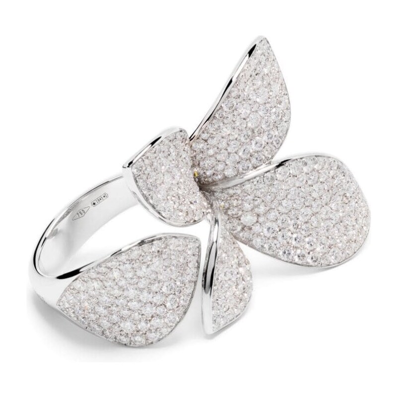 Anello Bohémien Con Farfalla E Fiore In Oro – Gioiello Elegante In Acciaio Inossidabile Per Donna, Regalo Perfetto Per Lei