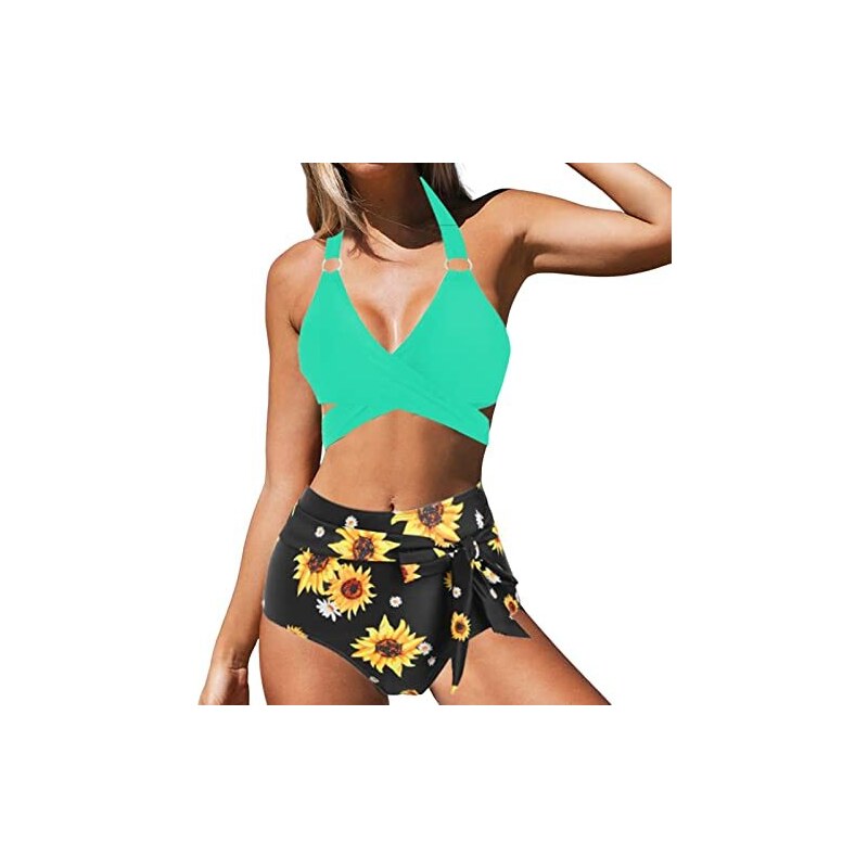 Ulla Johnson Top bikini monospalla con stampa - Nero