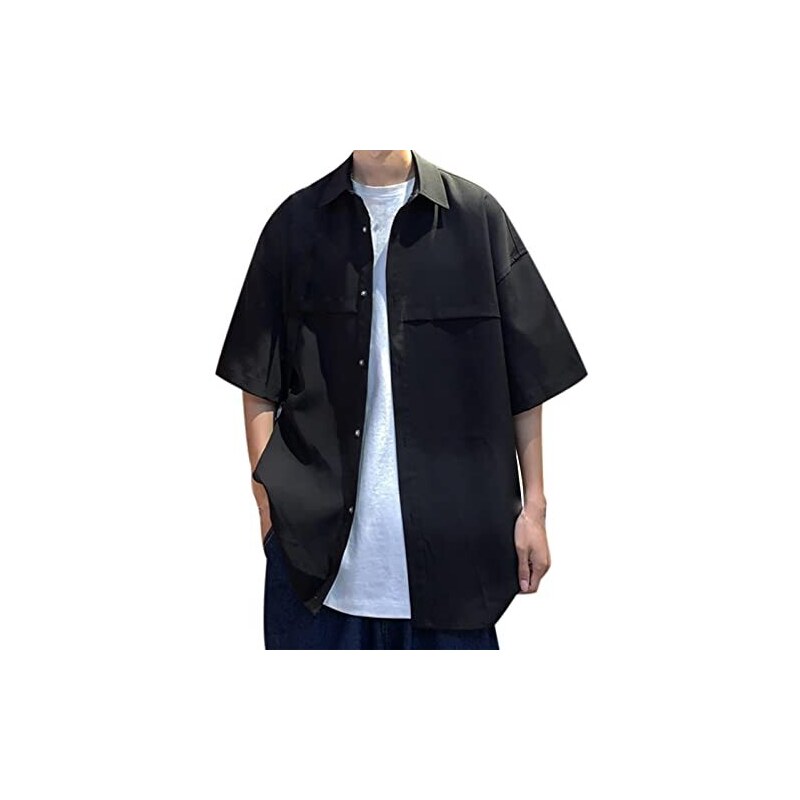 Camicia da lavoro da uomo, slim fit, camicia formale, a maniche lunghe