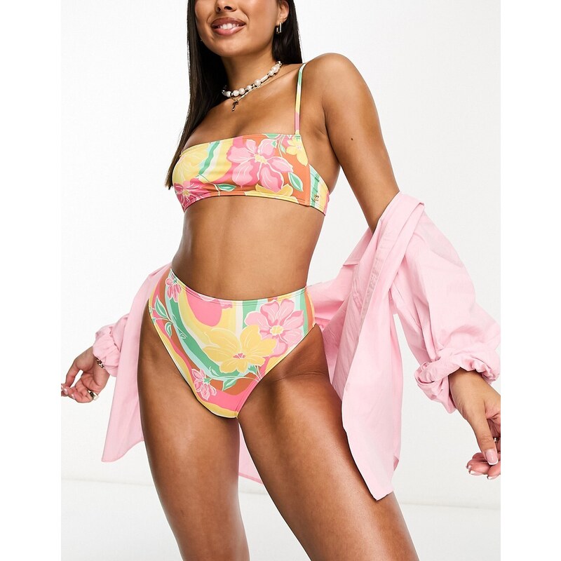 Billabong - Chasin Sunbeams - Crop top del bikini con stampa multicolore