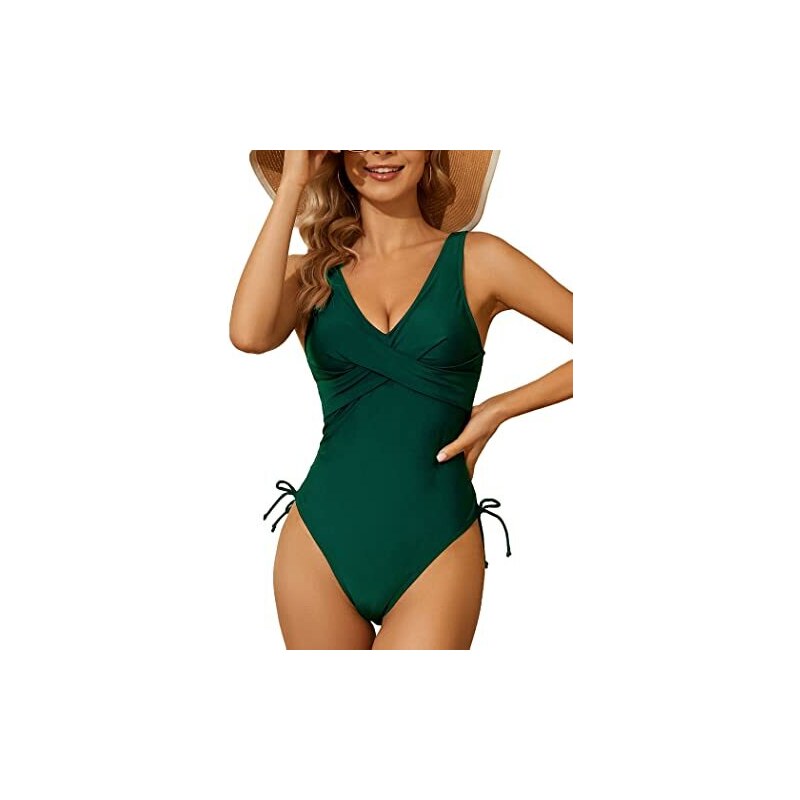 Costume Da Bagno Intero Monokini Donna Con Imbottitura Push-up, Tessuto Morbido In Poliestere E Elastan, Taglie S-2XL, Ideale Per Mare E Piscina, Nero/Rosso/Bianco