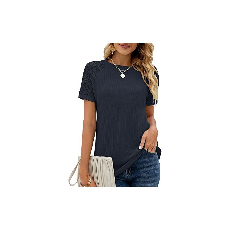 SHEIN Frenchy maglietta casual da donna a maniche corte, girocollo