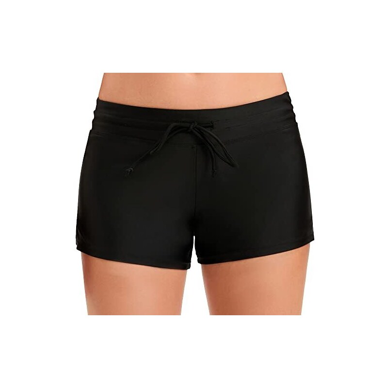Hurley Pantaloncini Da Bagno Donna – Corti 7,6 Cm Con Tasche – Colore Nero – Taglia S