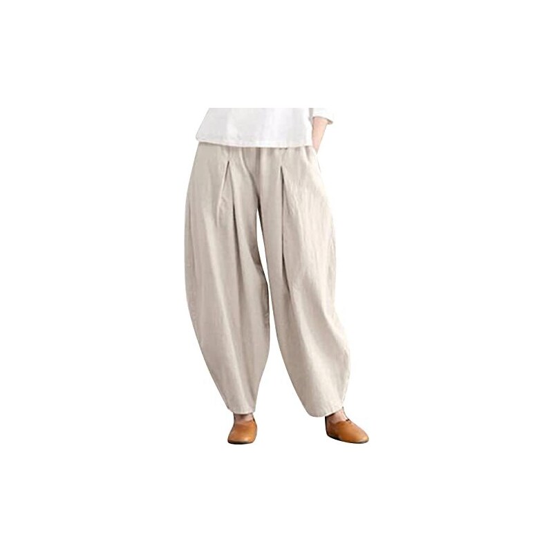 Pantaloni Harem Donna AvaCostume – Stile Hippie, Vita Elastica, Morbido Tessuto Modal E Spandex, Colore Marrone, Taglie S-XXL - 2