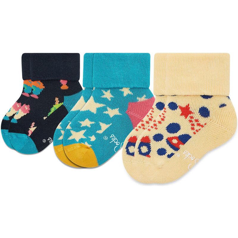 Set di 4 paia di calzini lunghi da bambini Happy Socks