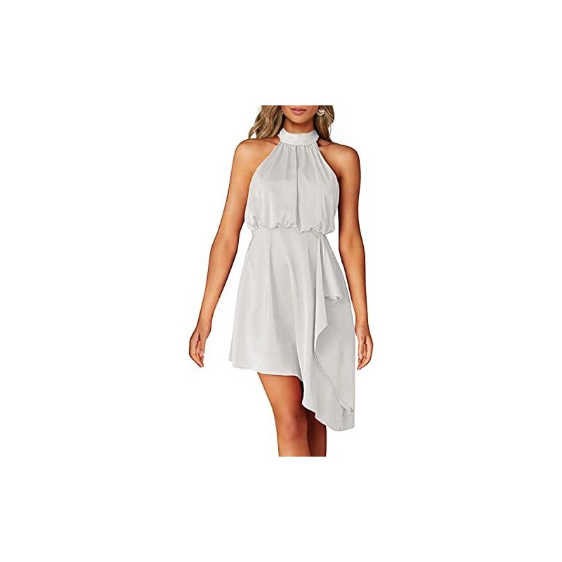 Mini Abito Donna Estivo Senza Spalline - Elegante Per Feste E Serate - Foto 11