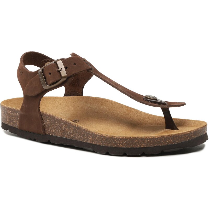 Grünland Sandali con zeppa - light brown/marrone chiaro