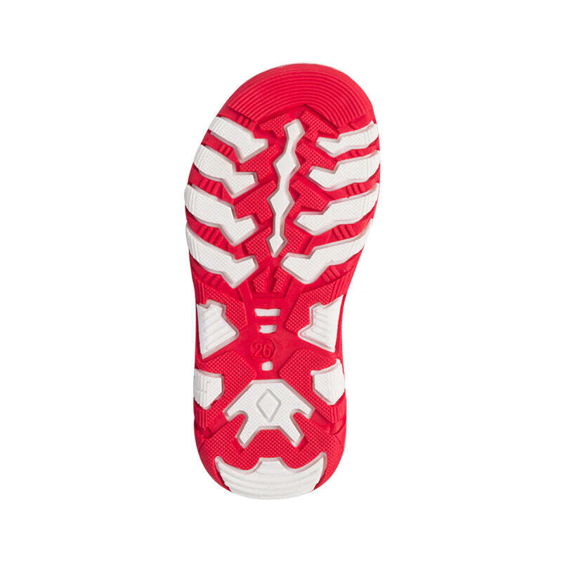 Sandali rossi da bambino con logo laterale Ducati