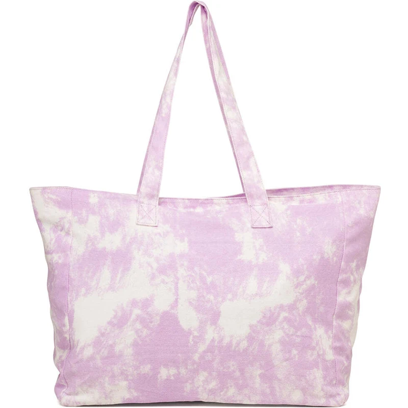 Borsa da mare lilla e bianca da donna Lora Ferres On The Beach