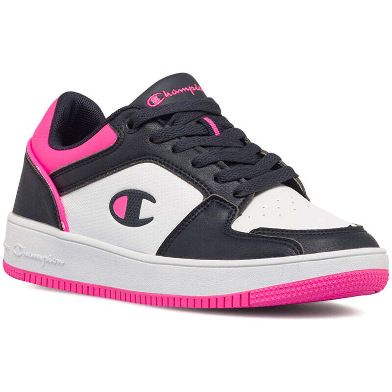 Sneakers alte nere e rosa da donna Champion Rebound High